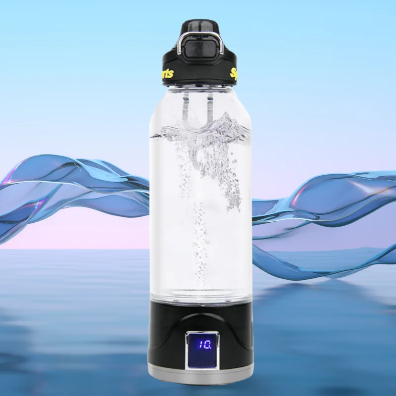 

Factory Customized Hydrogen Water Bottle 1L Lithium Battery Hydrogen Bottle 1600ppb Perfect for Home, Office, Travel & Fitness