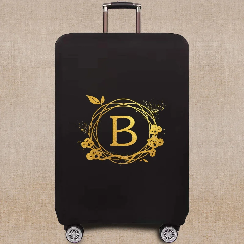 luggage cover Suitcase Dust Luggage Protective Cover for 18-32 Inch Wreath Letter Pattern series Trolley Case Elastic Dust Cover