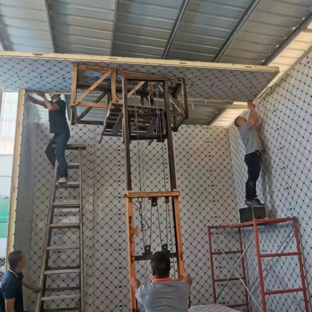 Stanza frigorifera mobile Facile da usare Coolroom Conservazione frigorifera commerciale con ripiani mobili per uso al dettaglio e in negozio