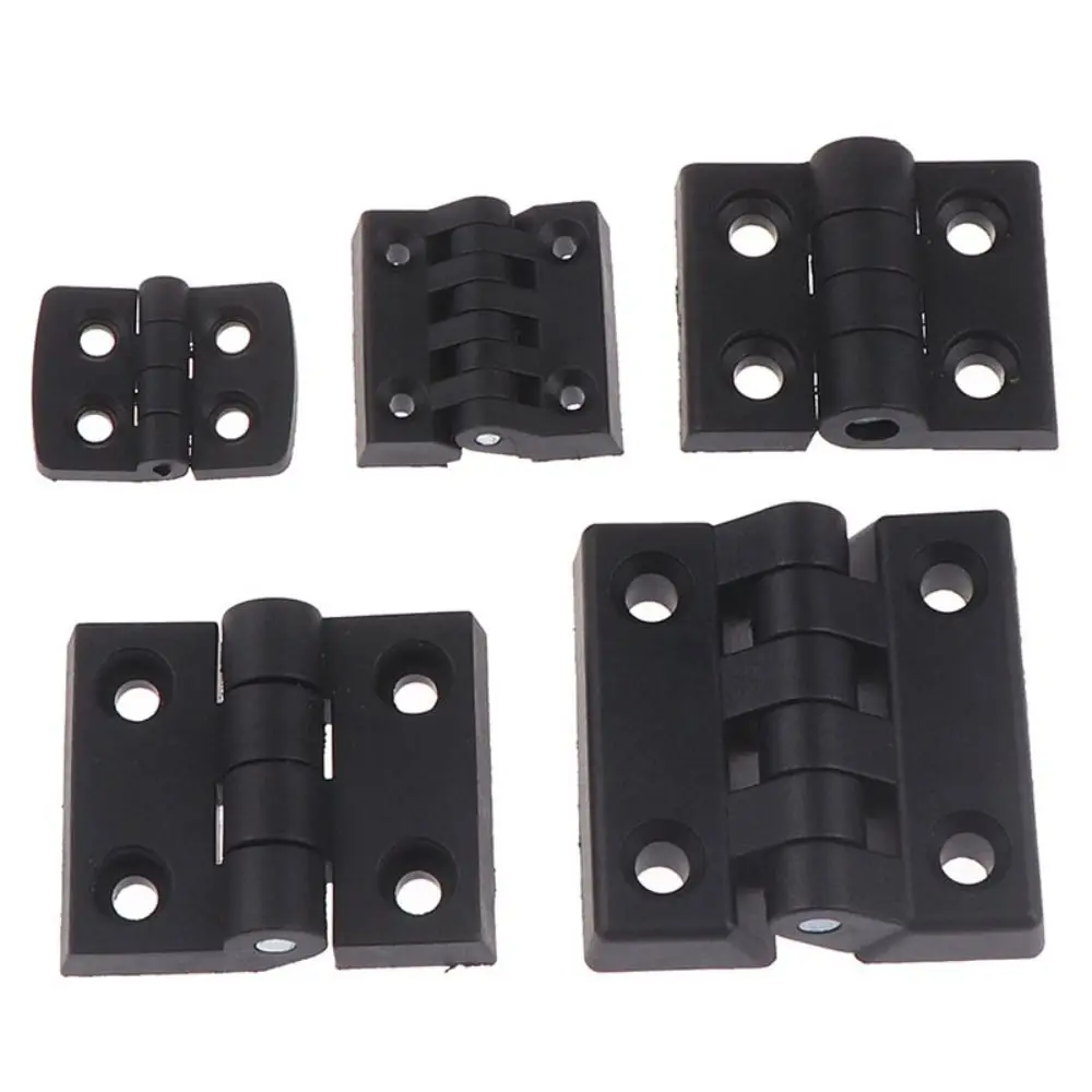 Professional ABS Plastic Plastic Door Hinge Hardware Durable Cabinet Door Hinge Wear-resistant Black Small Hinges For Furniture