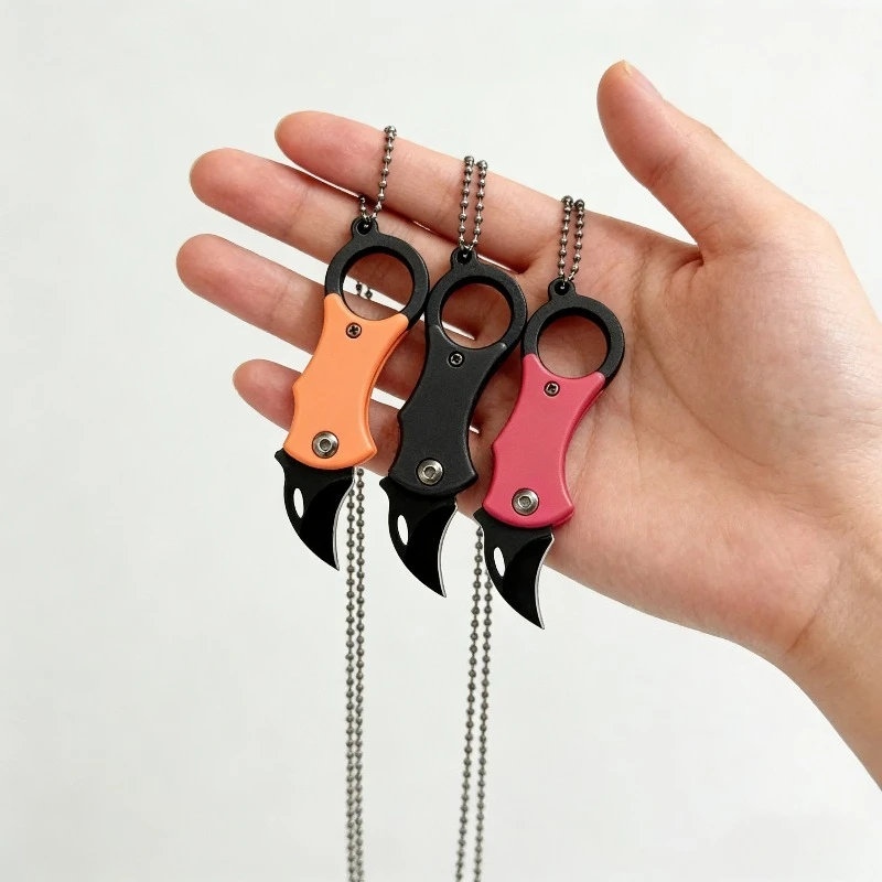 2026 Mini Portable Folding Knife Pocket Knife Keychain for Camping Food Processing Construction Repair Outdoor Equipment
