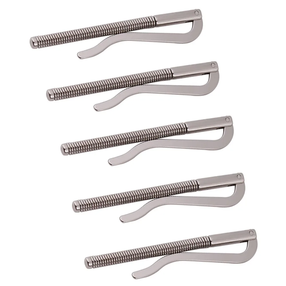 5pcs 5 Pcs Money Spring Clip Spring Mechanism DIY Tool Money Clip Wallet Silver Tone Leather Wallet Clip Wallet Crafting