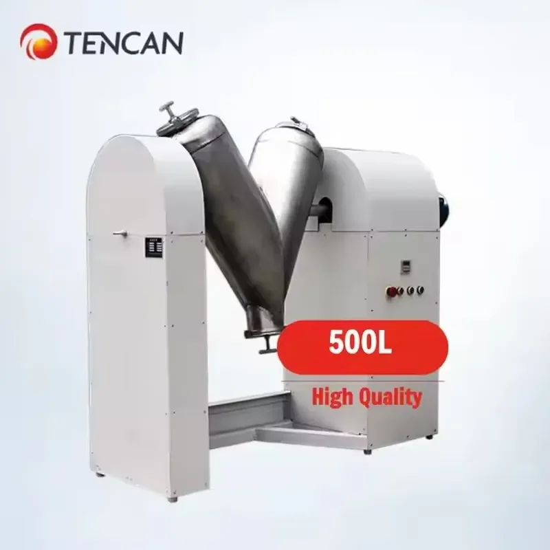 i TENCAN 500L V-Type Powder Mixer Lab V-Blender for Uniform Mixing Compact Tabletop Design