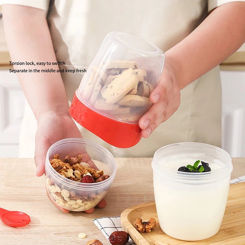 1 Pcs 870/1070ml Portable Salad Cup Home Use Large Capacity High Quality Takeaway Food Storage With Lid And Spoon Salad Cups