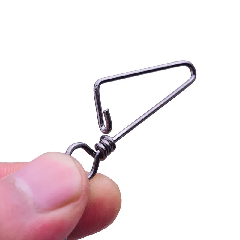 20cs/Nhiều Tăng Cường Câu Cá Cổng Kết Nối Pin Mang Cán Xoay Thép Không Gỉ Với Ốp Fishhook Dụ Accessorie Giải Quyết