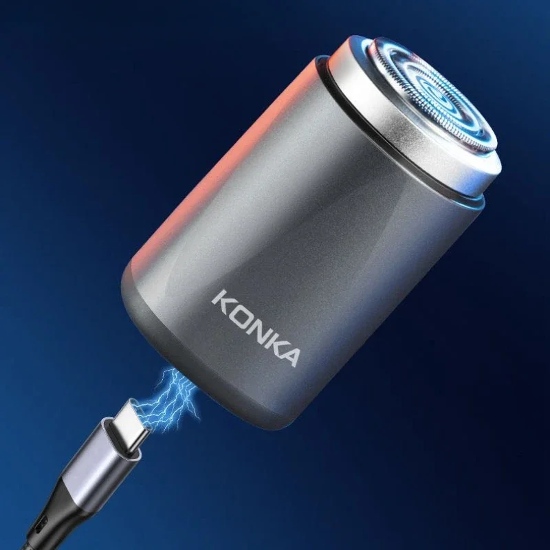 Xiaomi KONKA Mini Portable Electric Shaver Quick Cleaning Strong High Speed USB Rechargeable Business Travel Waterproof Shaver