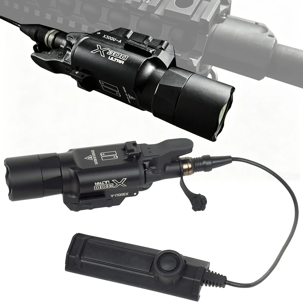 

Tactical Surefire X300 X300U Ultra X300V XH35 Airsoft Weaons Pistol Gun Scout Light For Glock 17 Hanging Hunting Flashlight