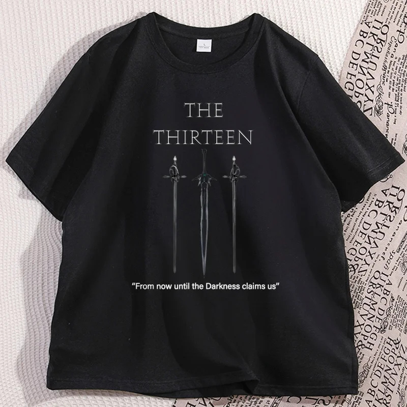 

The Thirteen T Shirt Men Women Retro Sarah J Maas T-Shirt Throne of Glass Tshirt Book Lover Tees Casual Cotton Short Sleeve Tops