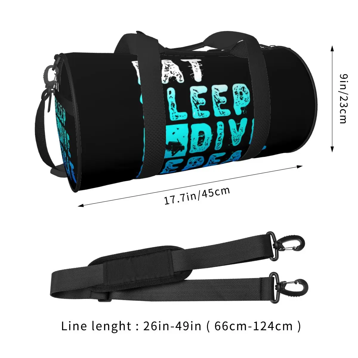 Scuba Diving Underwater Sport Duffle Bag For Women Men Fitness Sports Bags for Gym with Pocket Scuba Dive Gift for Diver Bag