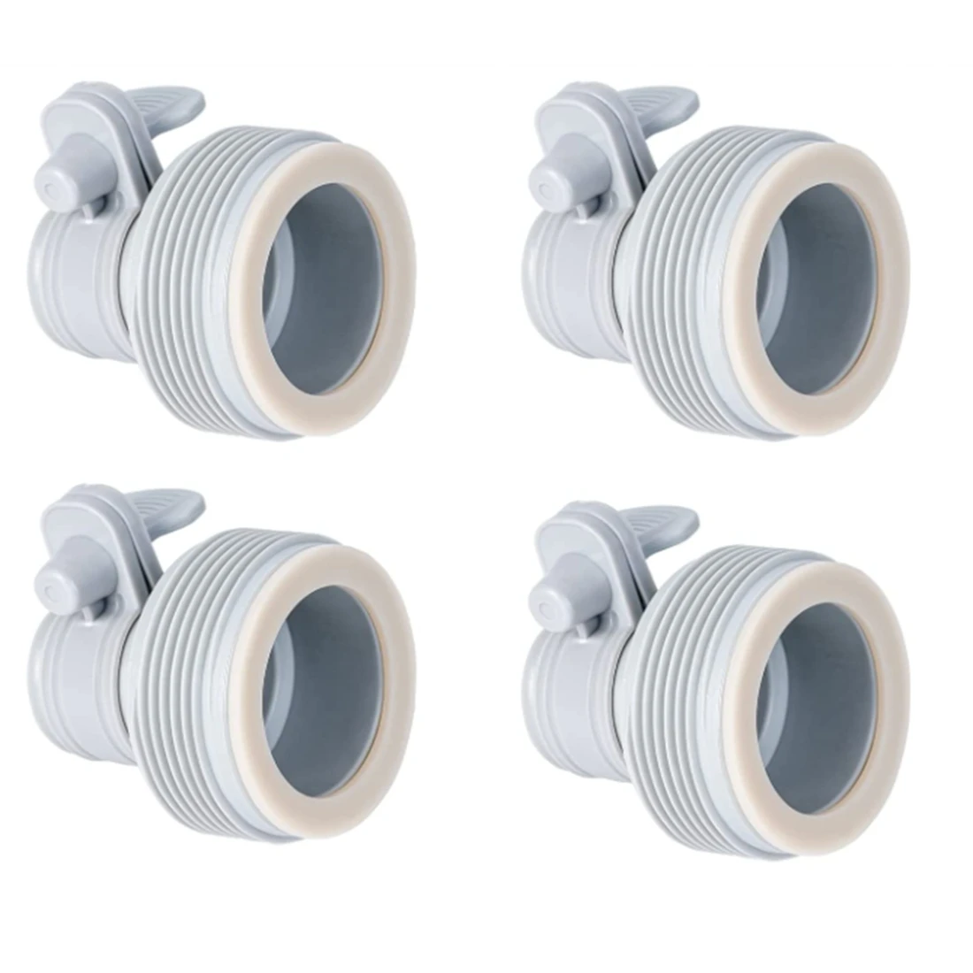 4 pces 1.25 Polegada a 1.5 Polegada tipo b adaptadores de mangueira kit de conversão de mangueira adaptador b para bombas de filtro de piscina intex & água salgada