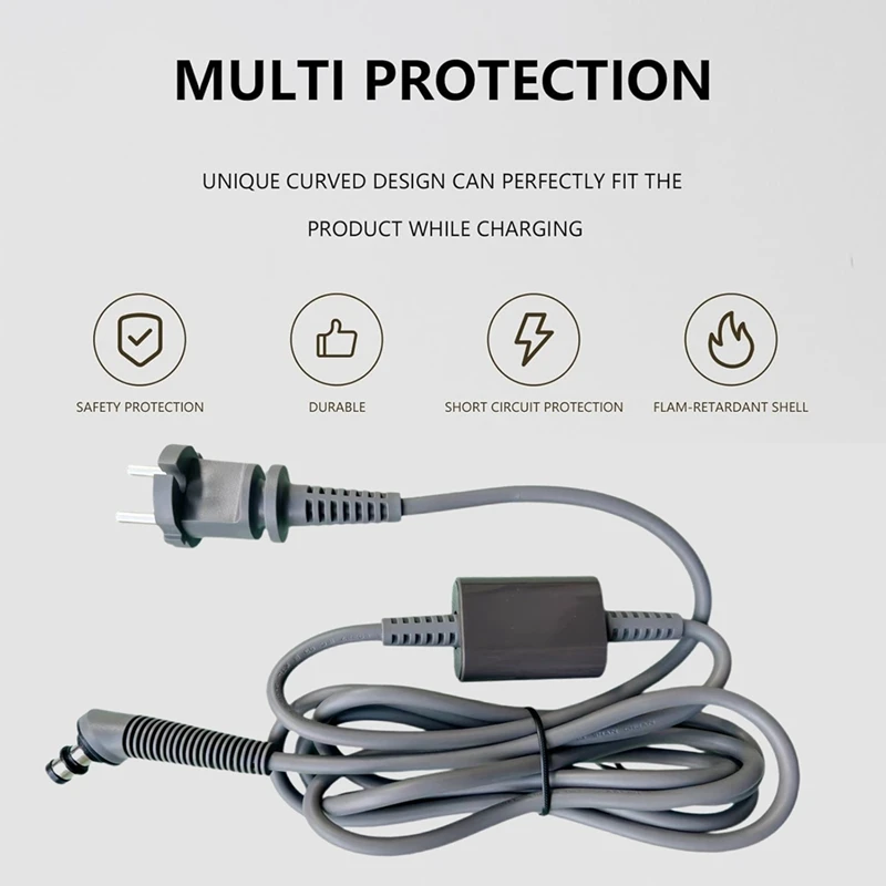 ABAE-Cable de rizador de repuesto para Dyson HS01/HS05, varilla para el pelo, Cable de alimentación, Cable cargador de CA con destornillador