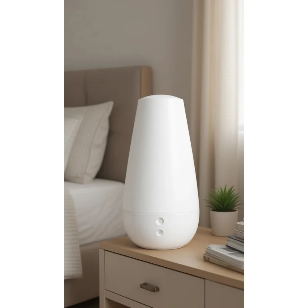 

Увлажнитель воздуха 3-в-1 с функцией ароматерапии и подсветкой, объемом 2 л, охватывает площадь 350 кв. футов, подходит для спальни, офиса или больших помещений.