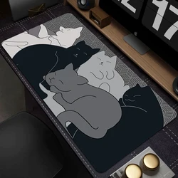 Alfombrilla de ratón de arte Kawaii para ordenador, tapetes de teclado XXL, alfombrilla de ratón grande para juegos, alfombrilla de escritorio para PC, alfombrilla de mesa para Gamer, oficina y hogar