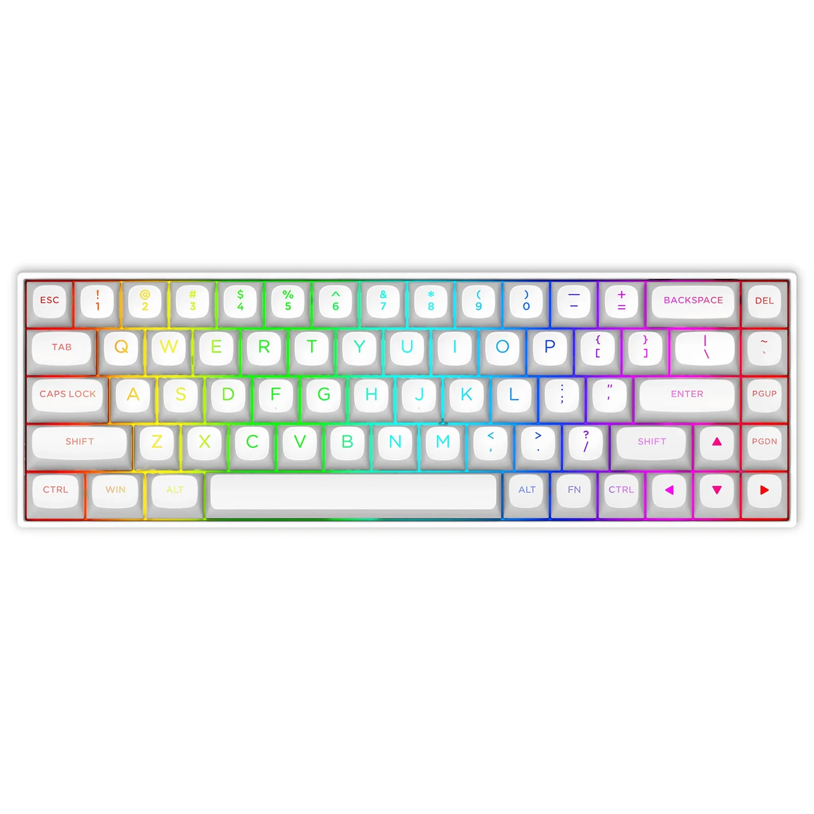 

HUO JI HZ68 magnetic axis mechanical keyboard Wired 68-key esports game 8K return adjustable key path PBT key