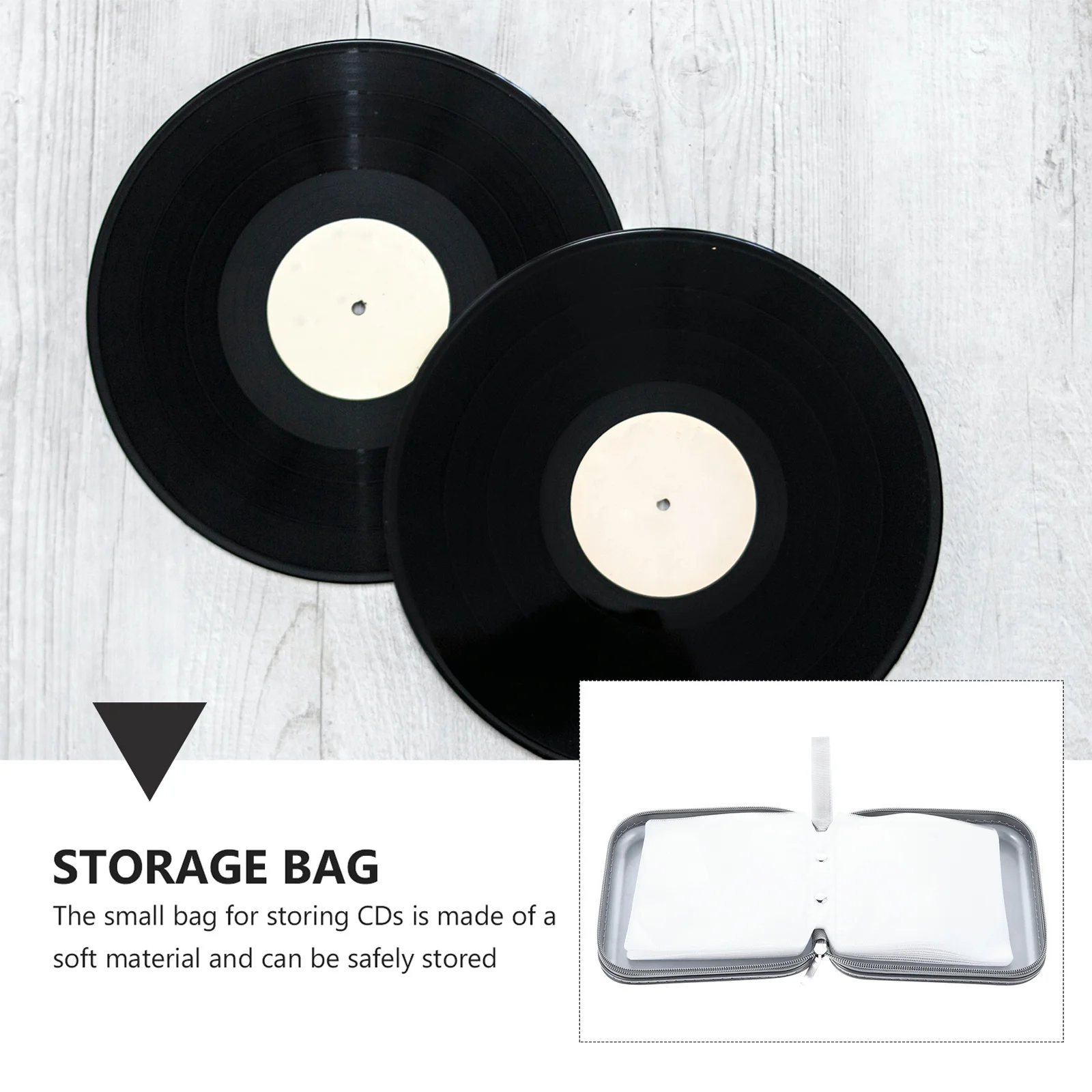

1Pcs Cd Storage Bag Large Capacity 40 Discs Portable Dvd Organizer Car Cd Case Disc Storage Wallet Dvd Organizer