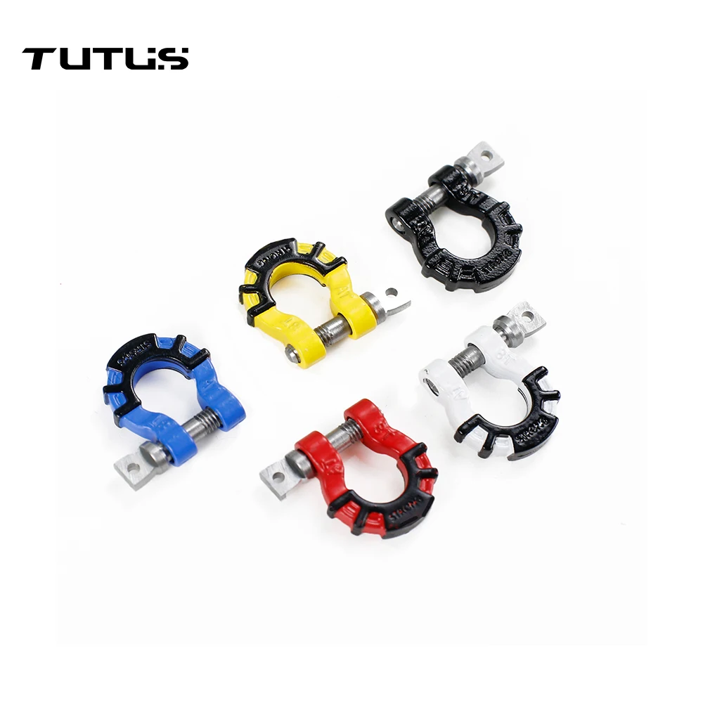 

Metal Front Rear Bumper Tow Shackles for 1/10 RC Crawler Traxxas TRX4 TRX6 Axial SCX10 D90 Yikong Rescue Hooks