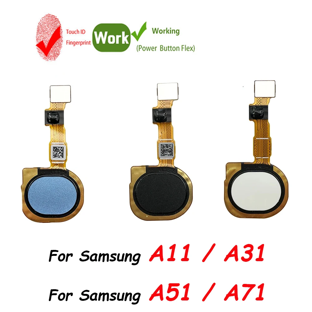 Fingerprint For Samsung A11 A21 A21S A31 A51 A71 ID Home Button Fingerprint Menu Return Key Sensor Flex Cable