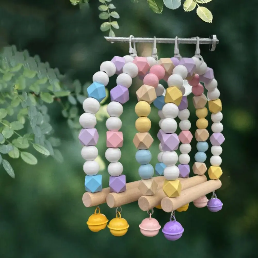 애완 동물 장난감 미끄럼 방지 앵무새 그네, 환경 친화적 행잉 트레이닝 스탠드, 거치대 자연 조류 운동 스탠드