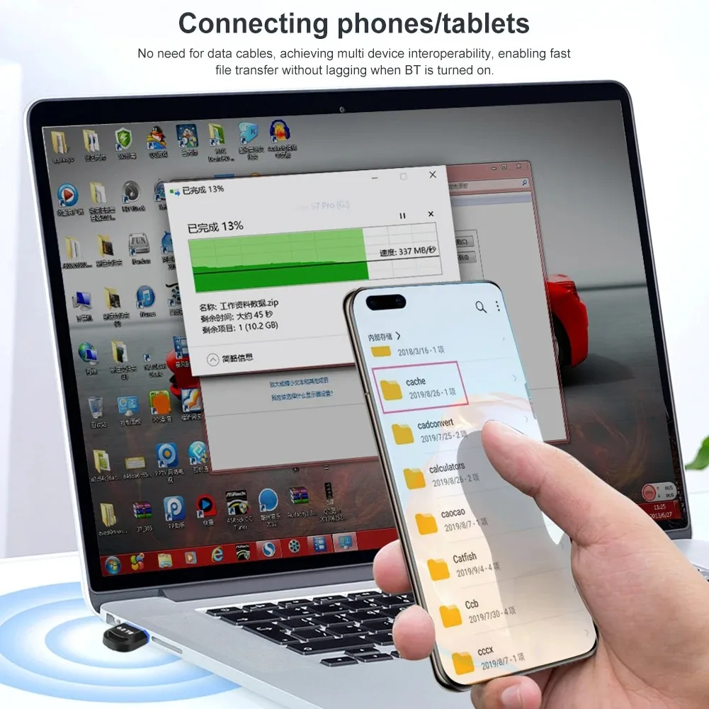 Bluetooth Adapter USB Bluetooth 5.4 5.3 for PC Dongle Adaptador Wireless Mouse Keyborad Music Audio Receiver USB Transmitter