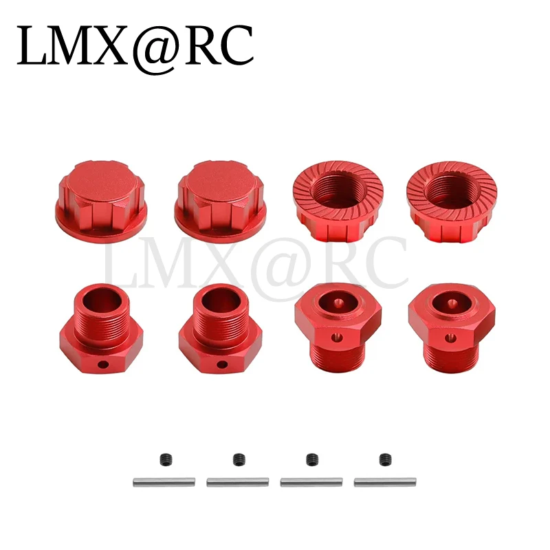lmx  RC 4pcs Metal 24mm Splined Wheel Hex Hub Adapter for Arrma 1/5 KRATON 8S Outcast 8S Upgrade Parts Accessories