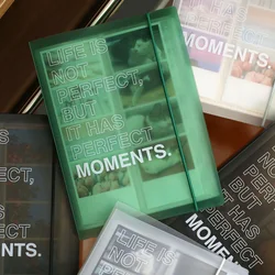 Color Clear Kpop Photocard Binder Elastic Band Life 4 Cuts Photo Card Collect Book 4x6inch Card Holder Photo Album 포카 바인더
