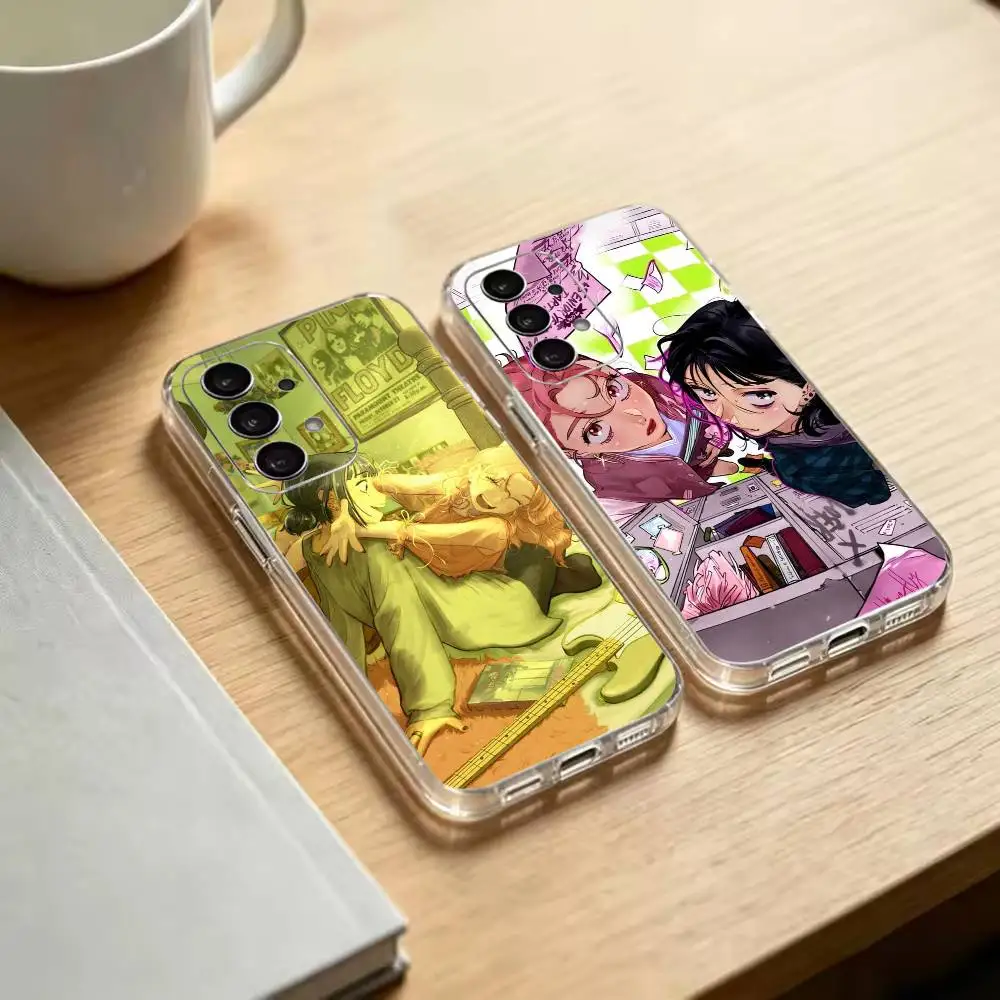 Manga G-Green Yuri  Clear Soft Silicone Phone Case for Samsung S25 S24 S23 S22 S21 S20 Ultra Plus