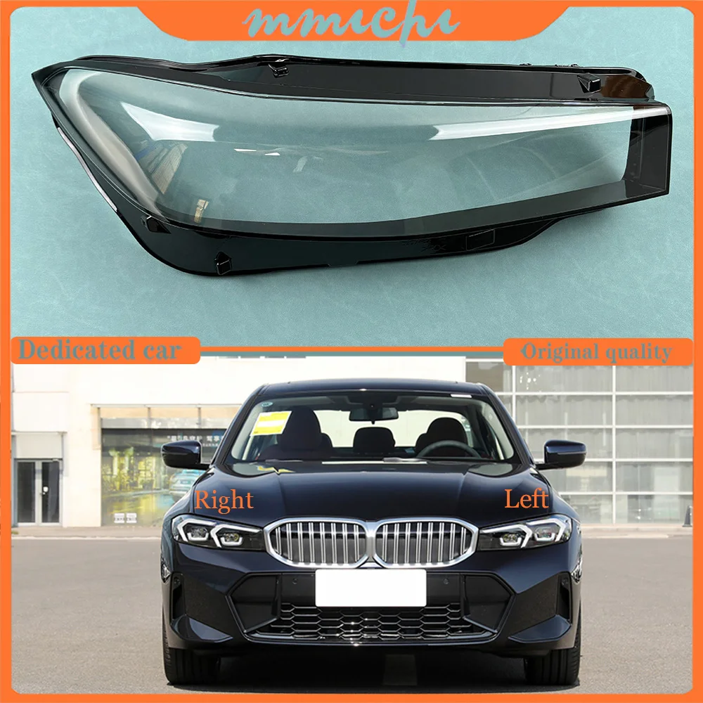 For BMW 3 Series G20 G28 2023 2024 Transparent Light Case Front Headlight Cover Auto Headlamp Lampshade Glass Lamp Shell Caps