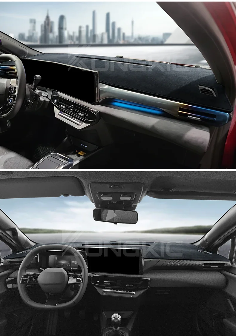 Premium-Flanell-Armaturenbrettauflage für Renault Clio 6 2026, Sommer-Armaturenbrettabdeckung, Lichtschutzmatte, LHD RHD – Detail 8