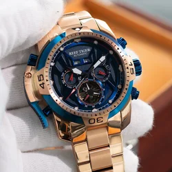 Reef Tiger/rt For Men Watch Transfoemer Male New Steel Skeleton Mechanical Automatic Wristwatch Sapphire Crystal Relogio Masculi