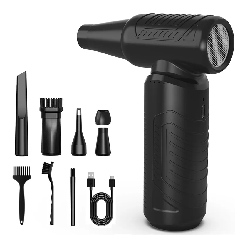 

B51CNEW! Compressed Air Duster, 130,000Rpm Cordless Blower,3-Speed Adjustable Electric Air Duster For Keyboard Computer Car Home