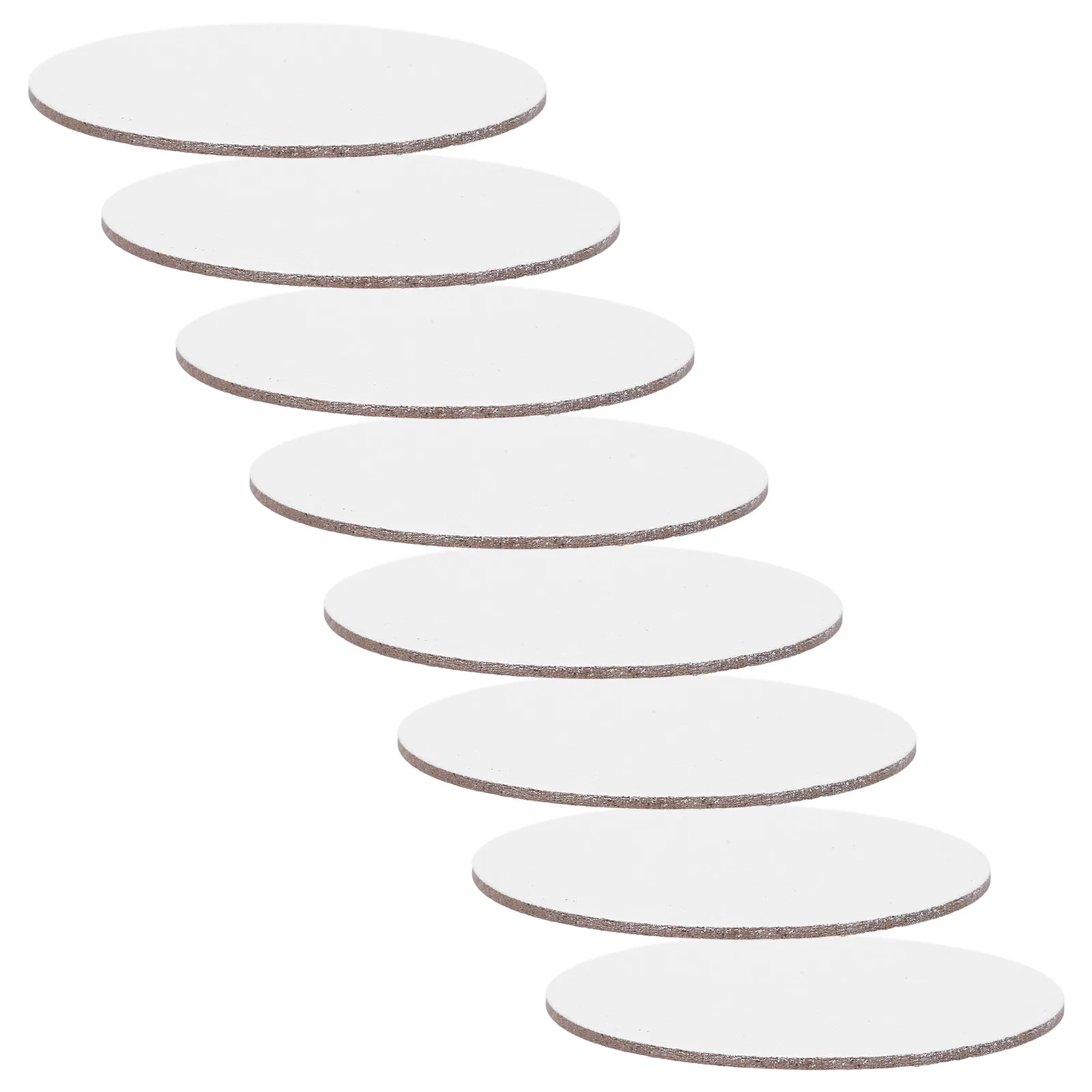 

8pcs Canvas Panels Set Round Boards for Painting Oils Acrylics Tempera Durable Cotton Perfect Students Gifts