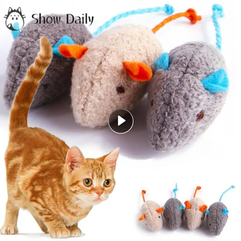 Pet Toy Catnip Mice Cats Toys Fun Plush Mouse Cat Toy For Kitten Colorful Cute Plush Interactive False Mouse Pet Cat Accessories