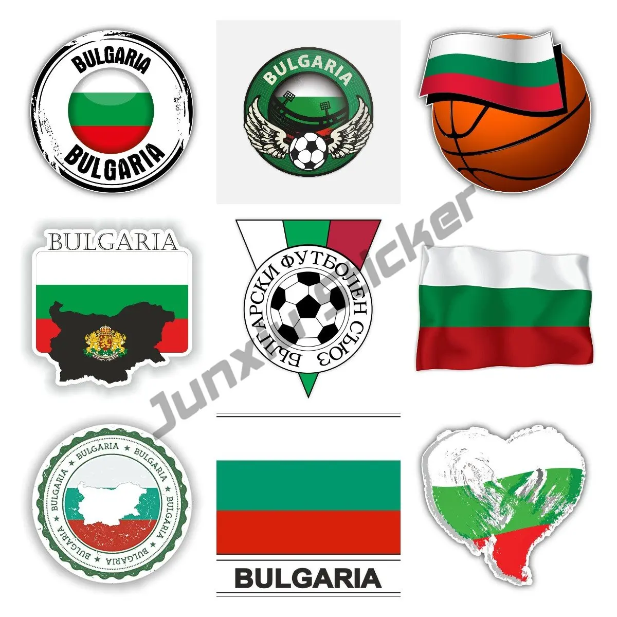 

BG bulgaria Sticker flag vinyl country Bulgaria for Bumper Baggage Travel Door Laptop Tablet Car Truck Accessories
