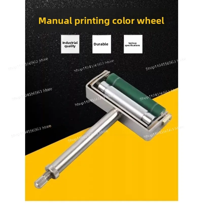 Manual Ink Proofer with Spiral Adjustment for Gravure Flexographic Printing, Handwheel Color Testing and Film Coating Tool
