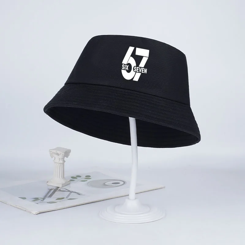 67 Digital Print Fisherman's Hat for Children Ages 2–6: Simple and Stylish SIX SEVEN Patterned Sun Hat—Perfect Gift for Kids view 2