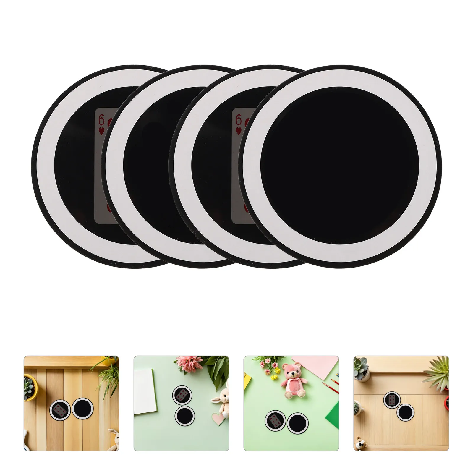 6 Piezas de Espejo Mágico para Trucos de Magia, Accesorio para Actuaciones de Magia de Cerca, Truco para Niños, Suministros de Magia, Diversión en Fiestas, Desarrollo de Habilidades