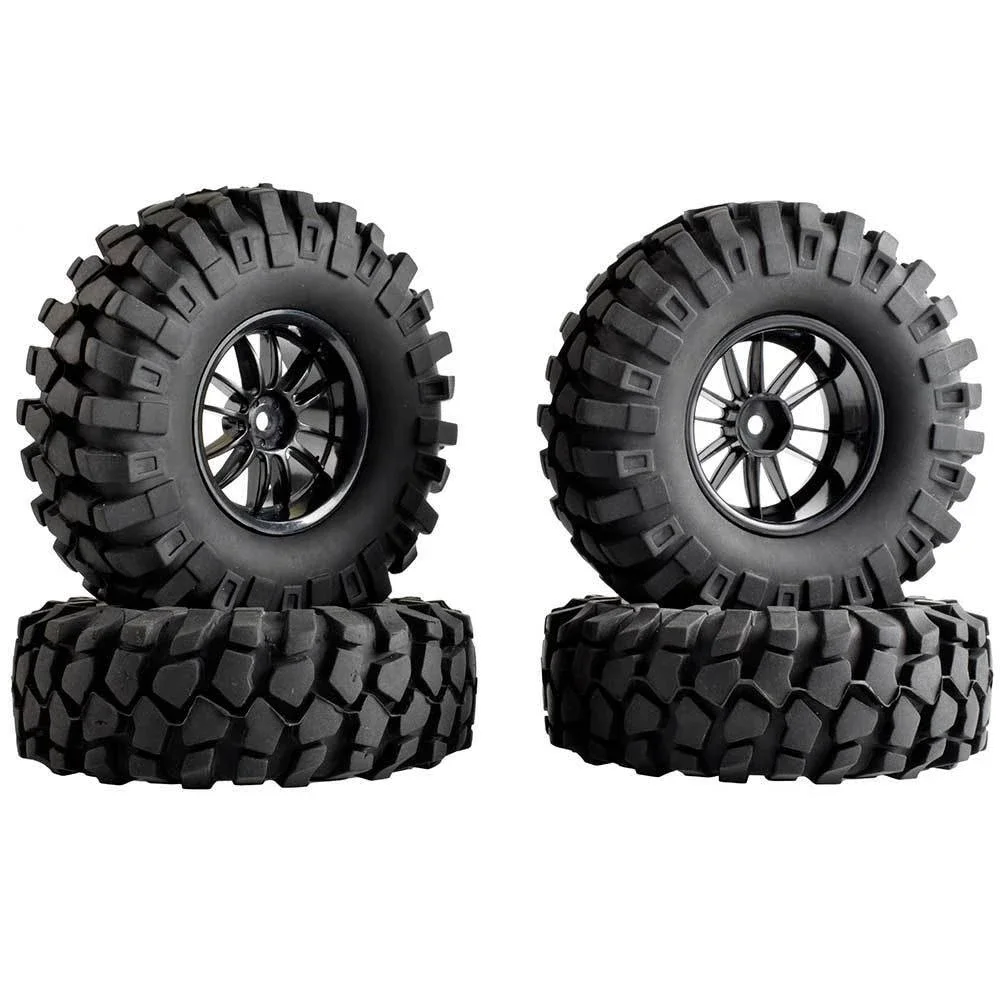 RC 6031-7006L Rubber  Tires 108mm & Wheel 4P for RC 4WD Axial Rock Climbing