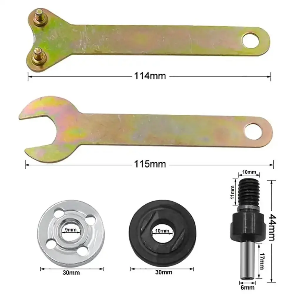 1Set with Wrench Electric Drill Conversion Angle Grinder Set Metal for Cutting Disc Polishing Wheel Handle Holder Adapter