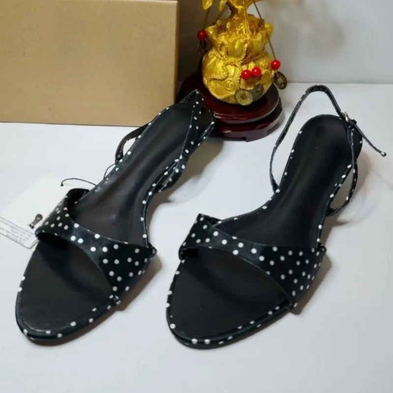 

Женские сандалии на среднем каблуке с открытым носком в стиле ретро, брендовые дизайнерские летние банкетные вечерние элегантные офисные женские туфли с открытой пяткой