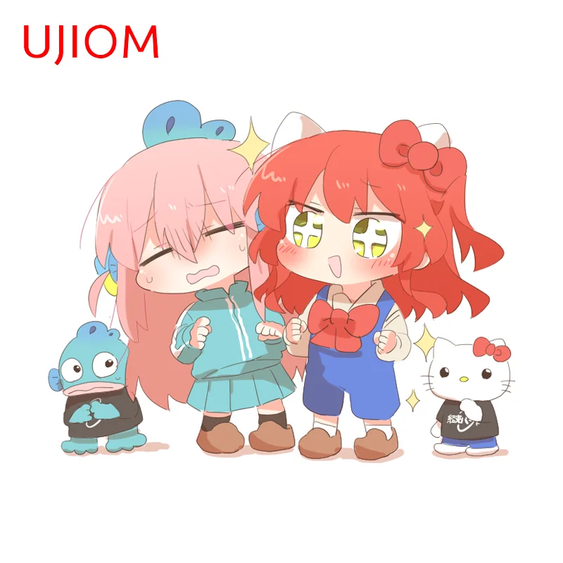 UJIOM Gotoh Hitori Cute Anime Girl Wall Sticker Functional Amusing Refrigerator Decal Amusing Versatile Decoration Chambre