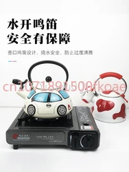 Whistle Kettle Cartoon Stainless Steel Enamel Color Gas Open Fire Induction Cooker Enamel Coffee Pot