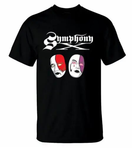 Symphony X American Band Cotton Black Full Size Unisex Shirt VN1686