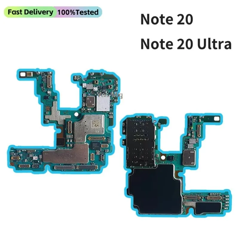 Full working Plate RAM Logic Board For Samsung Galaxy NOTE 20 N980F N981B/U Note 20 Ultra N986B N986U 5G Motherboard Unlocked A+