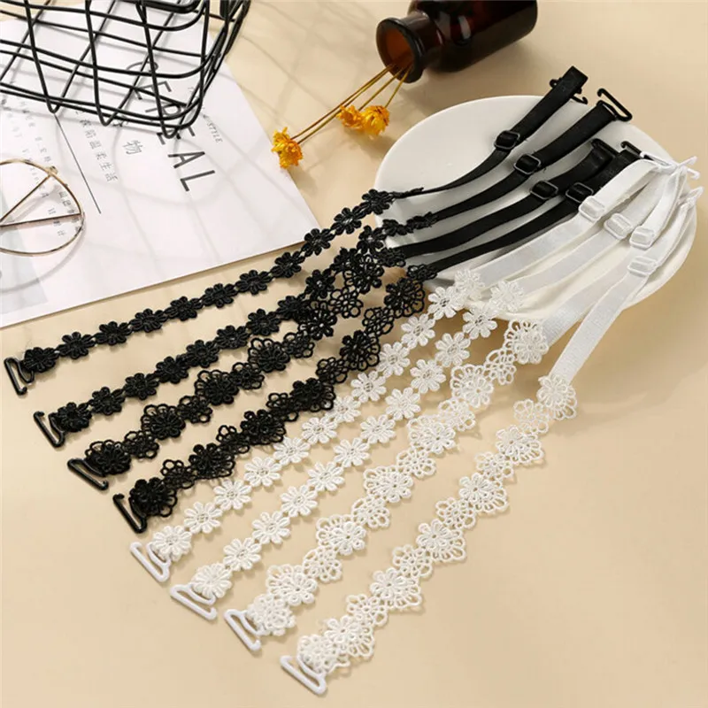 Women Flower Bra Strap Adapter Converter Adjustable Dress Underwear Accessories
