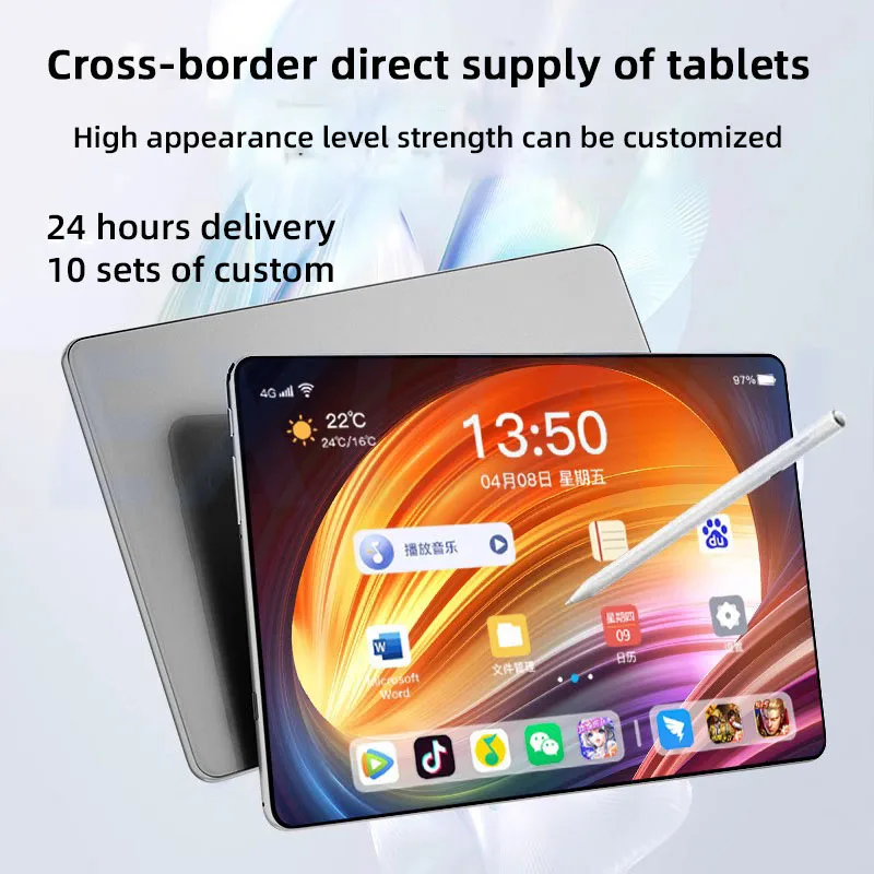 Imagem -02 - Tablet de Tela Cheia Original P50pro Tipo-cdual Sim hd 4g 5g Display hd 12gb 512gb 20000mah 13 Polegadas