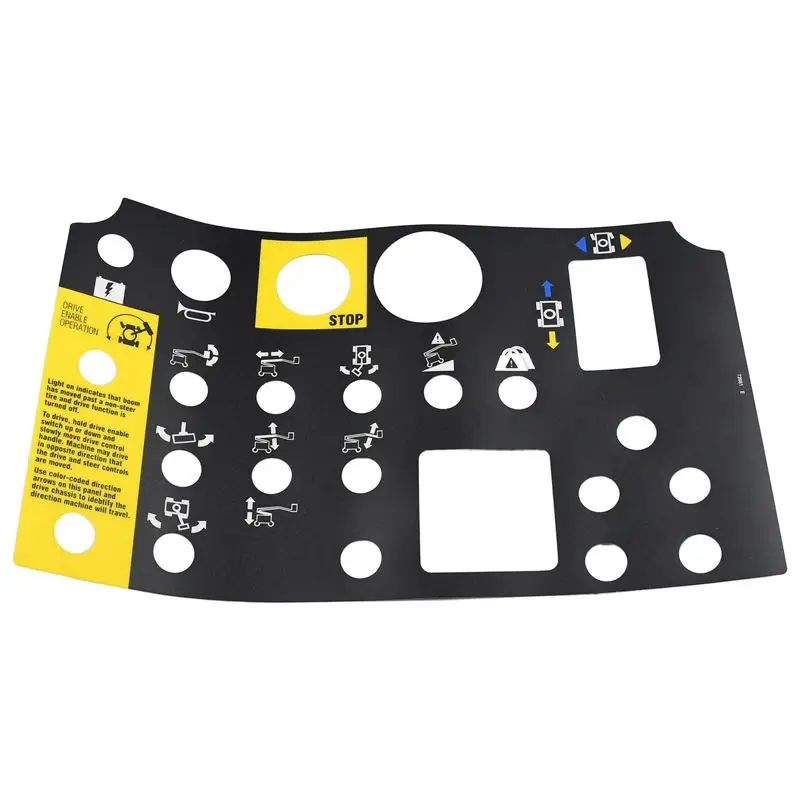 Platform Control Panel Decal 72081GT 72081 Compatible with Genie Boom Lift Z-34/22N Z-34/22 DC Z-34/22 Bi-Energy Z-30/20N