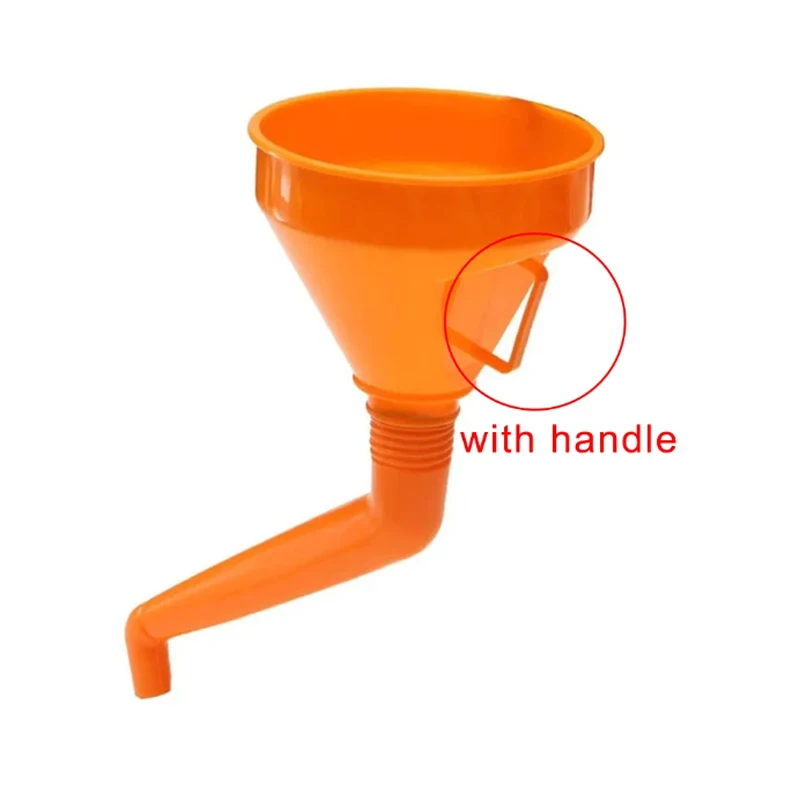 Car Motorcycle Refueling Funnel with Filter Handle Motorbike Refuel Gasoline Engine Oil Funnel Plastic Car Funnels Filling Tool