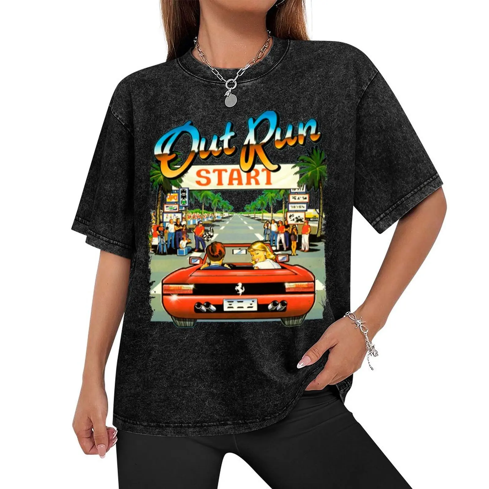 Arcade Out Run Arcade Out Run Video Game T-Shirt anime t shirts anime shirt men t shirts