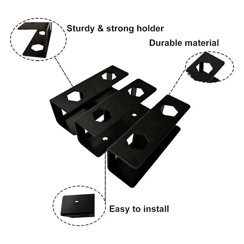 A11E-Under Desk Laptop Mount Sturdy With Screw Metal Notebook Space Saving Under Table Notebook Organizer Support