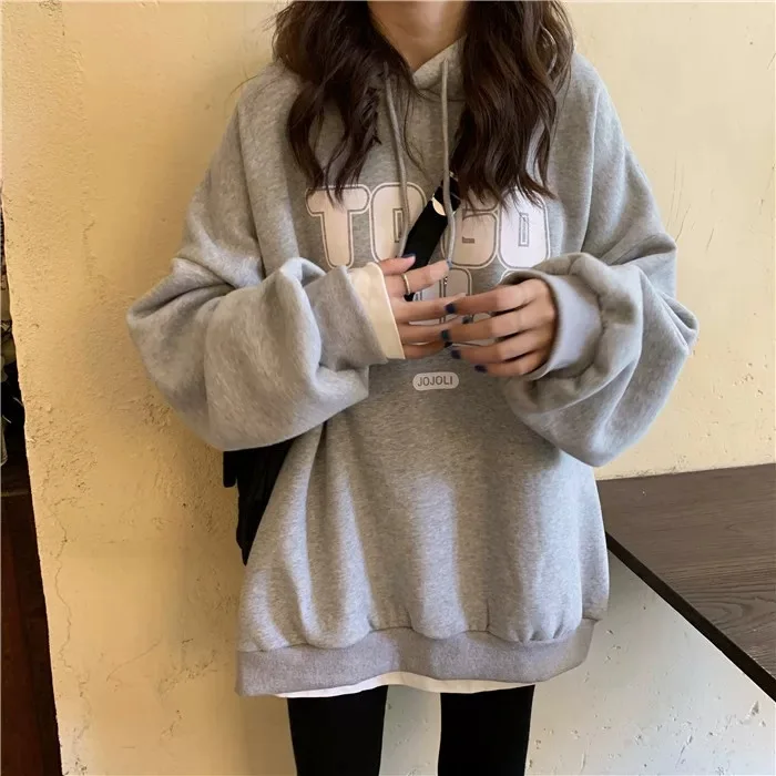 

Подходит для осени 2023, новые толстовки с капюшоном, женские толстовки с буквенным принтом, пуловеры, свободные уличные толстовки с длинными рукавами и завязками